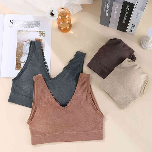 independent packaging fashion lace back waistcoat wrapped chest bottomed no steel ring women's underwear, Black;white